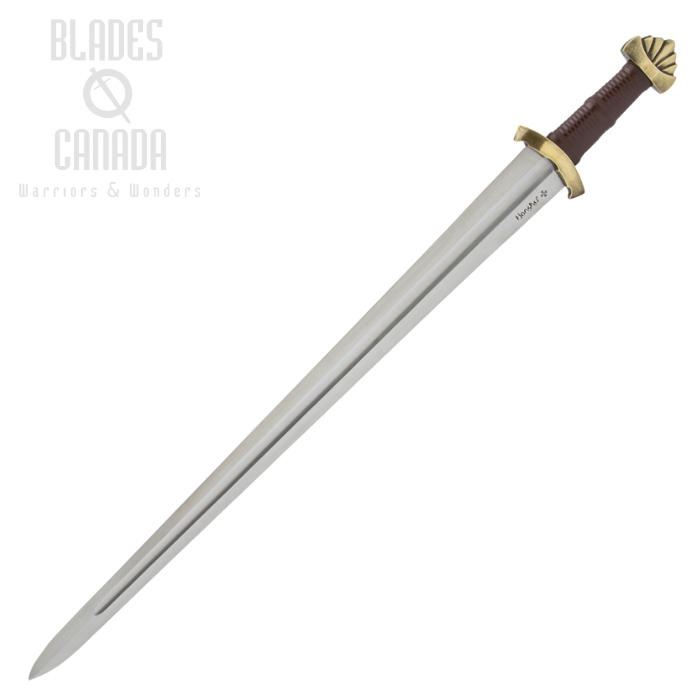 UC Honshu Historic Forge Viking Sword, 1080 Carbon Steel, w/Wooden Scabbard, UC3633